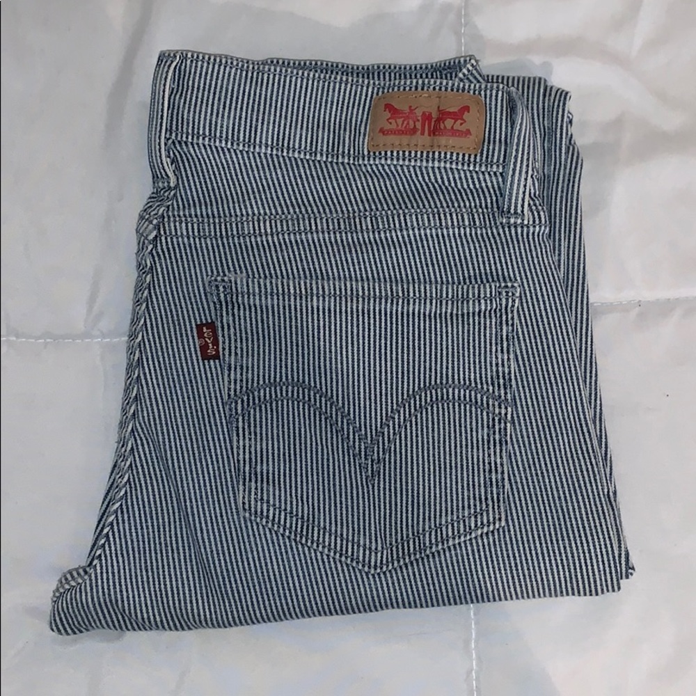 Levi’s striped jeans low cut